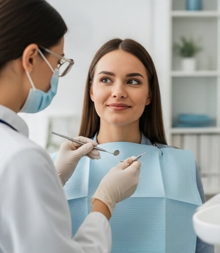 Women getting tooth pain treatment - Emergency dentist Luton